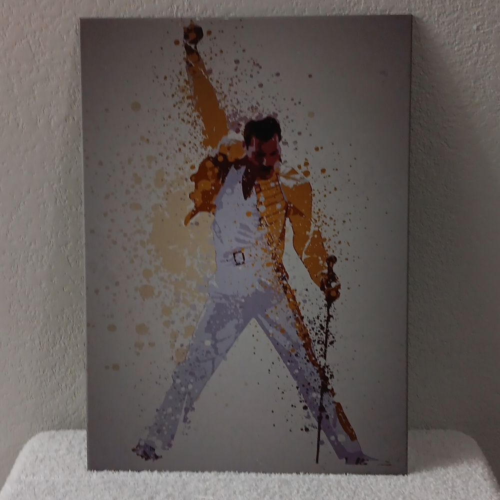Freddie Mercury Queen Lead Singer Displate Aluminum Sign Wall Art